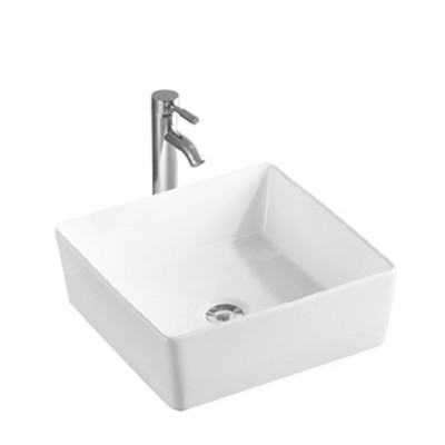 Sanitary Wares White Bathroom Above Hair Wash Shampoo Counter Ceramic Art Basin